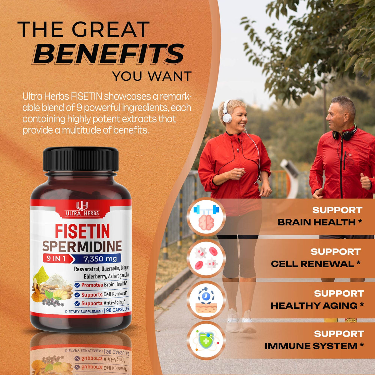 Ultra Fisetin Supplements Complex 7350mg Resveratrol 1000mg Quercetin 200mg ULTRA HERBSBuy Supplements Australia
