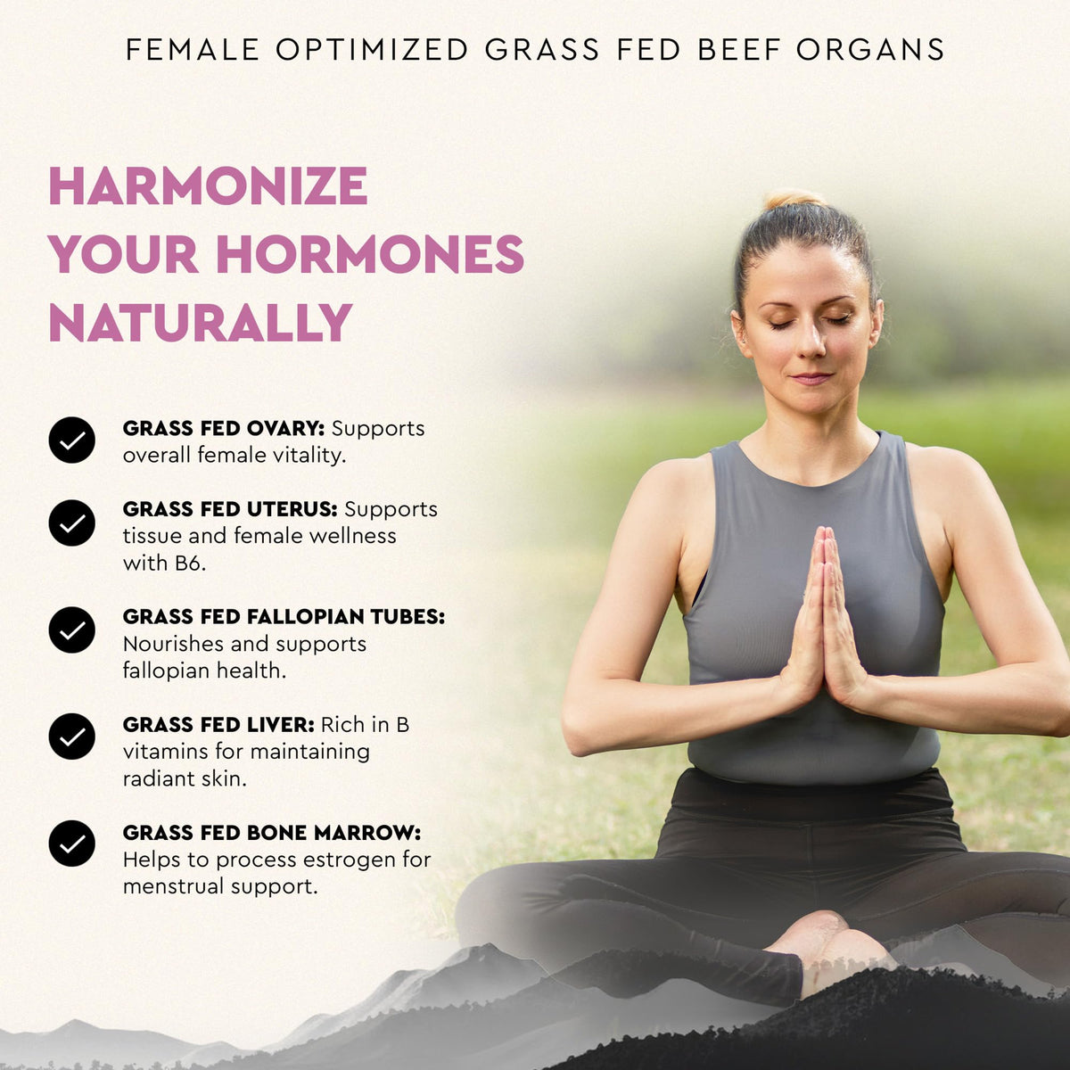 Beef Organ Supplement for Women – Supports Hormone Balance, Energy & Wellness – Grass Fed, Pasture Raised Superfood – Liver, Heart, Kidney, Bone Marrow – Collagen, CoQ10, B12 – Female Support Blend Ancestral SupplementsBuy Supplements Australia