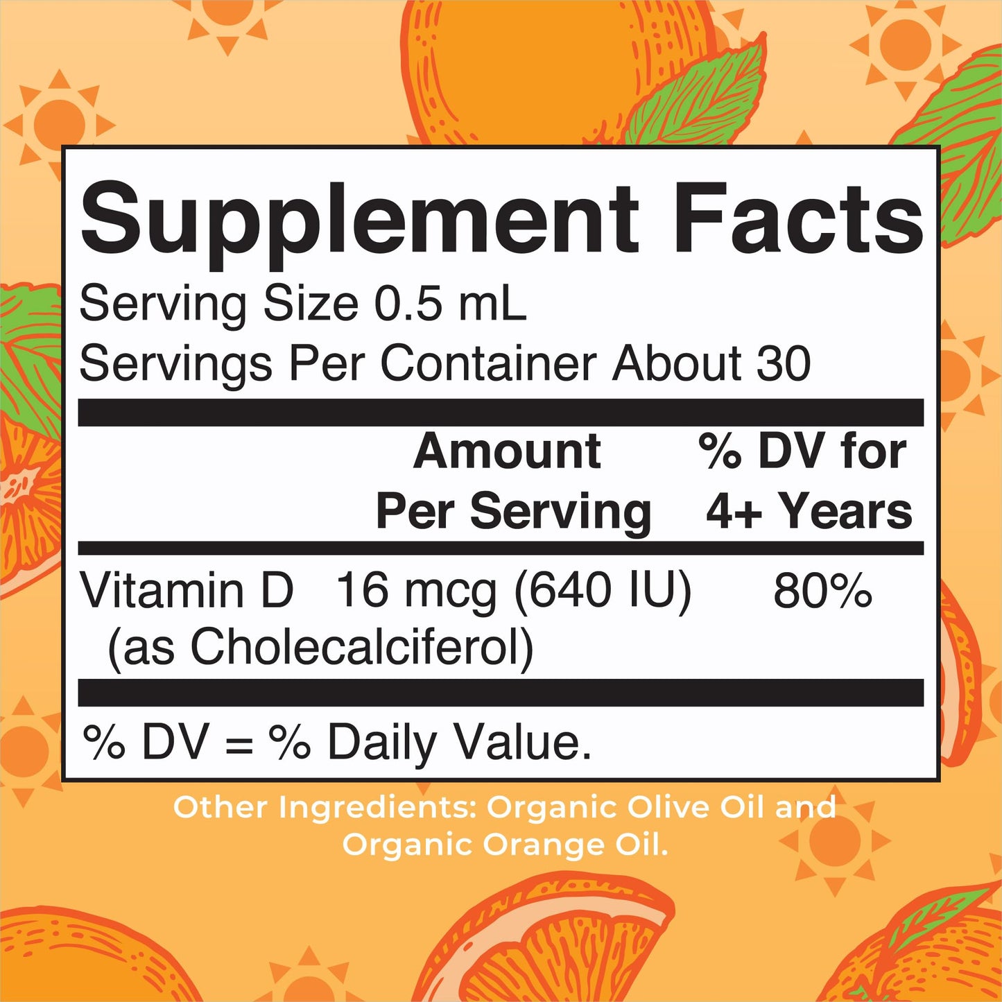 MaryRuth Organics USDA Organic Vitamin D3 Liquid Drops for Kids | 640 IU Vitamin D3 Per Serving | Kids Immune Support & Bone Health Supplement | Formulated for Ages 4-13 | 0.5oz | 30 Servings MARYRUTH'SBuy Supplements Australia