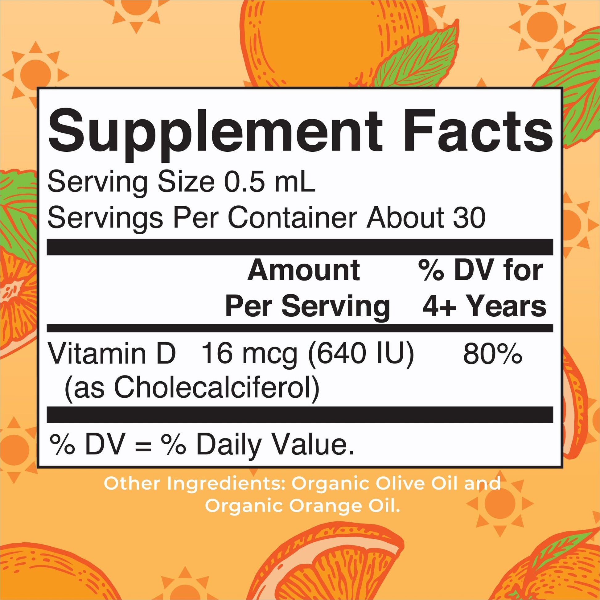 MaryRuth Organics USDA Organic Vitamin D3 Liquid Drops for Kids | 640 IU Vitamin D3 Per Serving | Kids Immune Support & Bone Health Supplement | Formulated for Ages 4-13 | 0.5oz | 30 Servings MARYRUTH'SBuy Supplements Australia