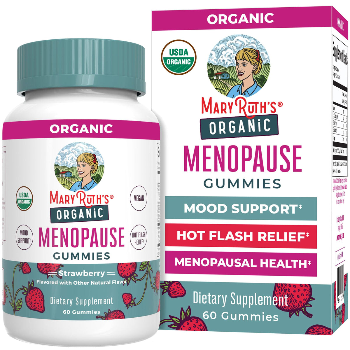 Organic Menopause Gummies by MaryRuth's | Menopause Supplements for Women | Mood Support | Hot Flash Relief | Maca Root | Black Cohosh | USDA Organic | Non-GMO | Vegan | 30 Servings MARYRUTH'SBuy Supplements Australia