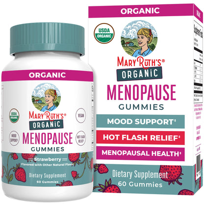 Organic Menopause Gummies by MaryRuth's | Menopause Supplements for Women | Mood Support | Hot Flash Relief | Maca Root | Black Cohosh | USDA Organic | Non-GMO | Vegan | 30 Servings MARYRUTH'SBuy Supplements Australia