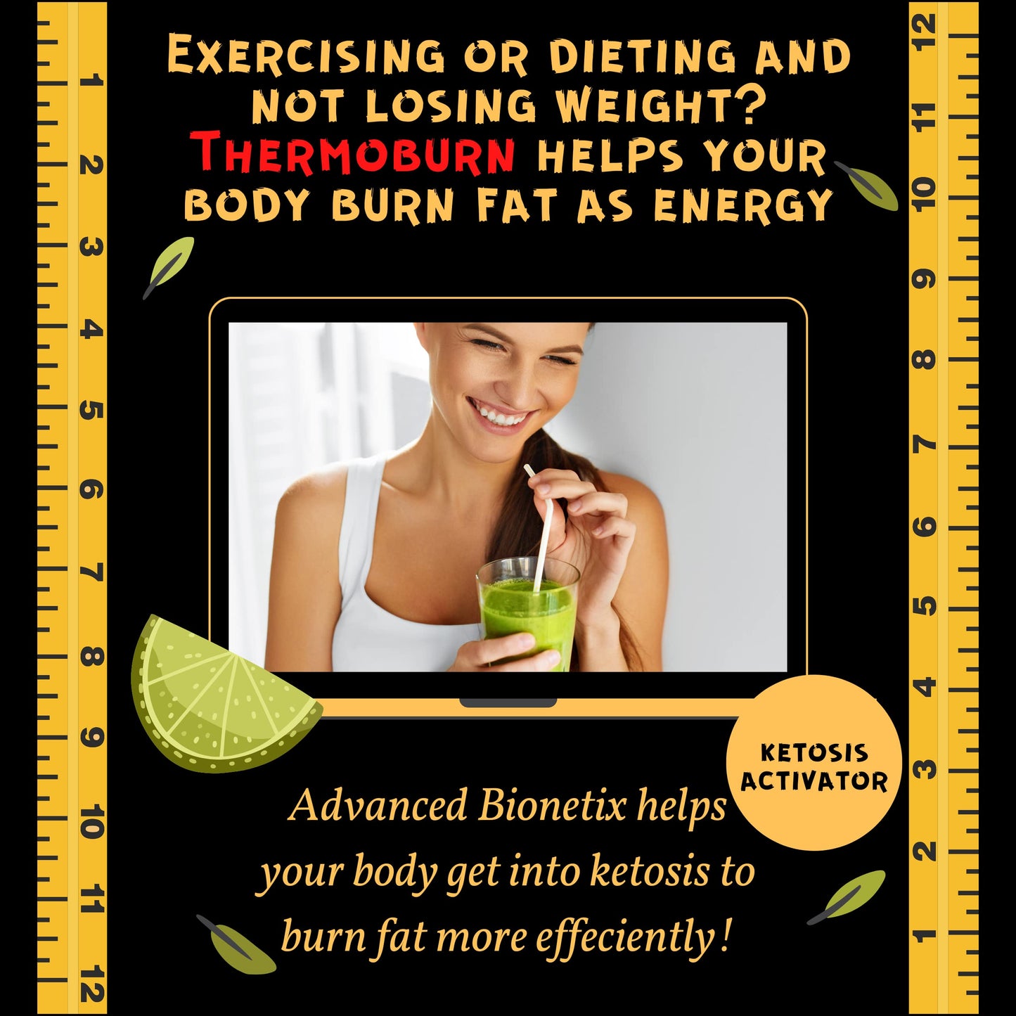 ThermoBurn™ Ketosis Activator Keto Pills + Apple Cider Vinegar Capsules Fat Burner Advanced BionetixBuy Supplements Australia