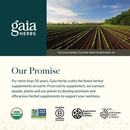 Gaia Herbs Ginger-Turmeric Postbiotic - Healthy Gut Support* - 60 Vegan Liquid Phyto-Caps (30 Servings) Gaia HerbsBuy Supplements Australia