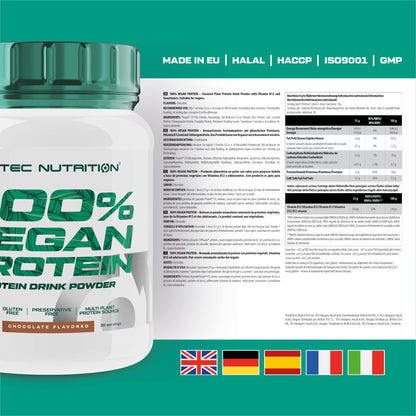 Scitec Nutrition 100% Vegan Protein – 5 Plant-Based Protein Sources – Fortified with Vitamin B12 Scitec NutritionBuy Supplements Australia