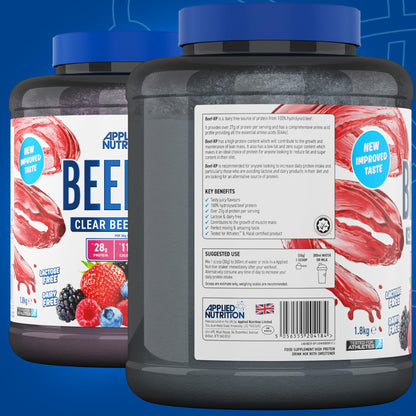 Applied Nutrition Beef XP - Clear Hydrolysed Beef Protein Isolate, Fruit Juice Style, Dairy Free Beef Protein Powder Applied NutritionBuy Supplements Australia