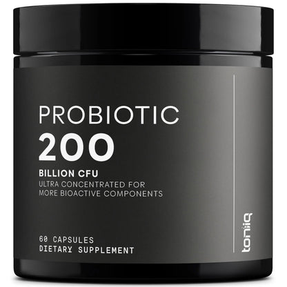 Toniiq 200 Billion CFU Probiotic Supplement 30 Verified Third-Party Tested Strains - Fully Shelf-Stable Probiotics Formula with Prebiotic Blend - Extended Release Capsules Toniiq buy supplements Au
