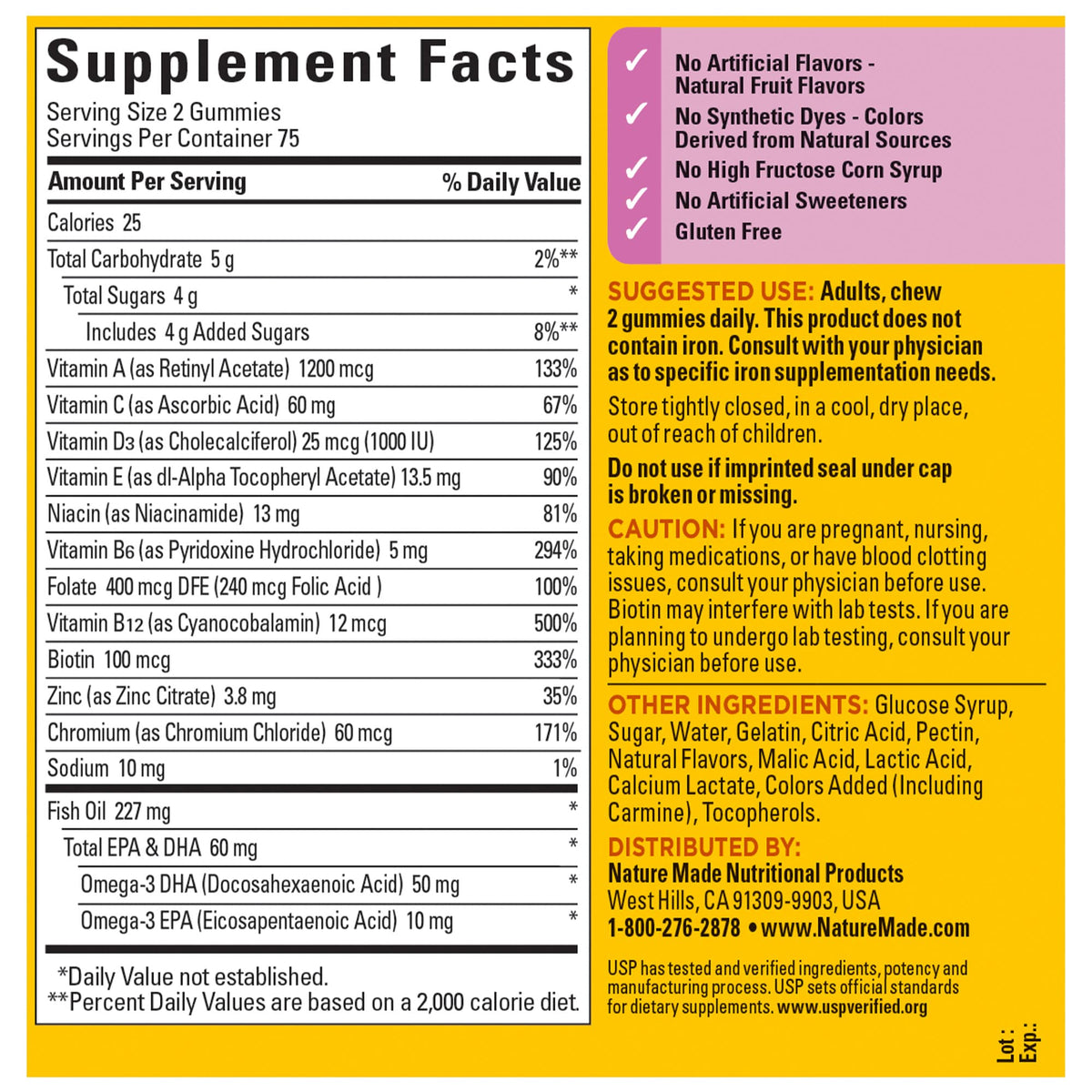 Nature Made Womens Multivitamin with Omega-3, Multivitamin for Women Nature MadeBuy Supplements Australia