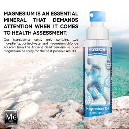 High Absorption Pure Magnesium Oil Spray – 250 ml – 100% Pure Magnesium Chloride MGSPORTBuy Supplements Australia
