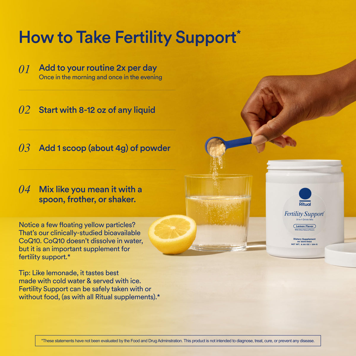 Ritual Preconception Bundle: Essential for Women Prenatal Multivitamin and Lemony Fertility Support Drink Mix Supplement with NAC, CoQ10, and Myo-Inositol. Vegan and Formulated to Support Her.* RitualBuy Supplements Australia
