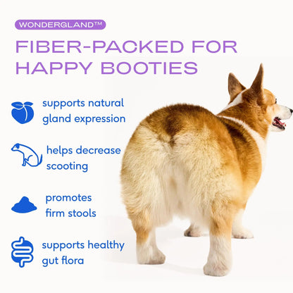 Native Pet WonderGland - Dog Anal Gland Supplement - Promotes Firm Stools, Natural Gland Expression to Help Reduce Scooting - Fiber Food Topper with Miscanthus Grass, Pumpkin & Probiotics - 30 Scoops Native PetBuy Supplements Australia