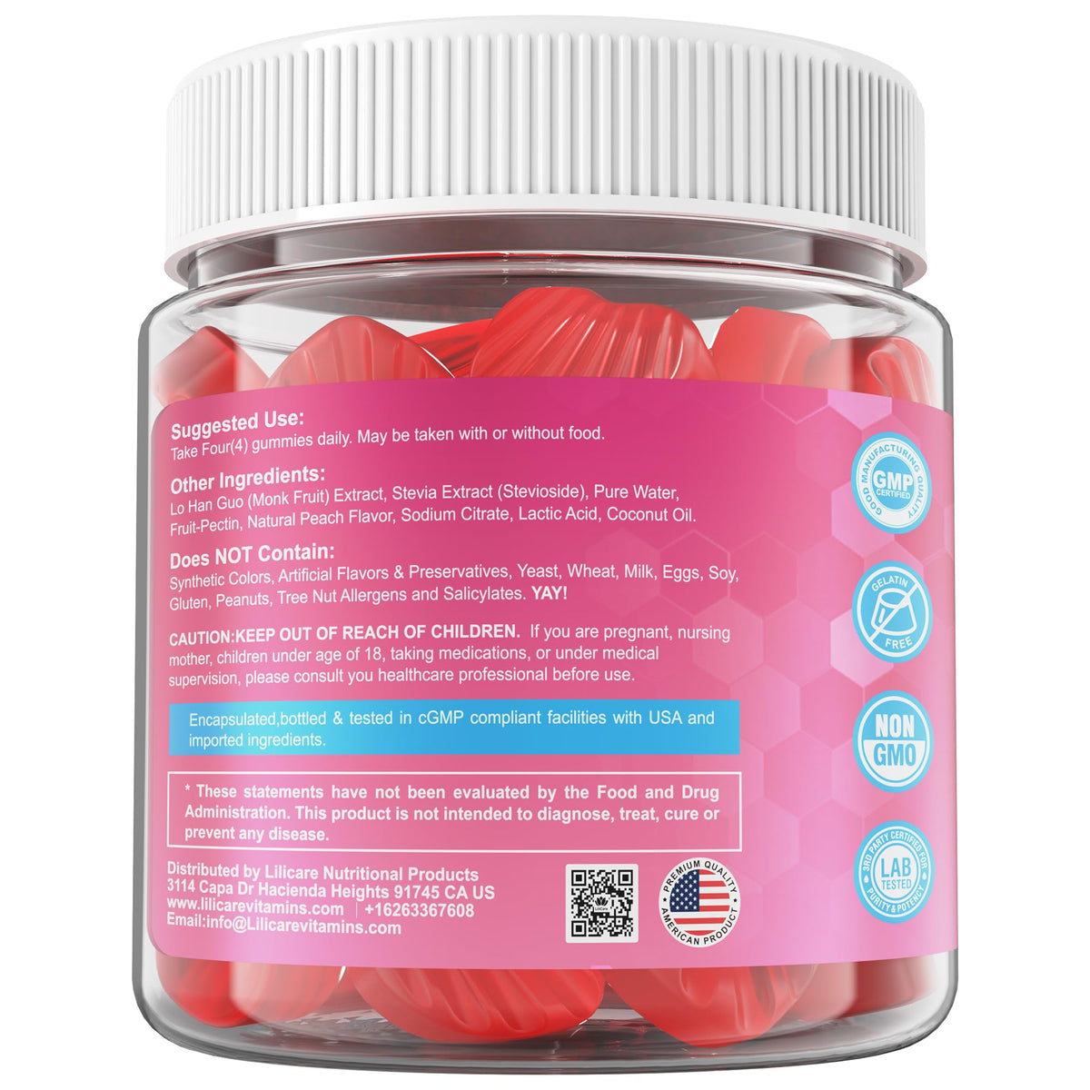 Creatine for Women Gummies, Micronized Creatine Monohydrate + Myo-Inositol, Collagen Peptides, BCAAs, Hyaluronic Acid, Vitamin B6 B12, Zinc for Enërgy, Föcus, Hörmonal Balance, Sugar Free, 120 Counts LILICAREBuy Supplements Australia