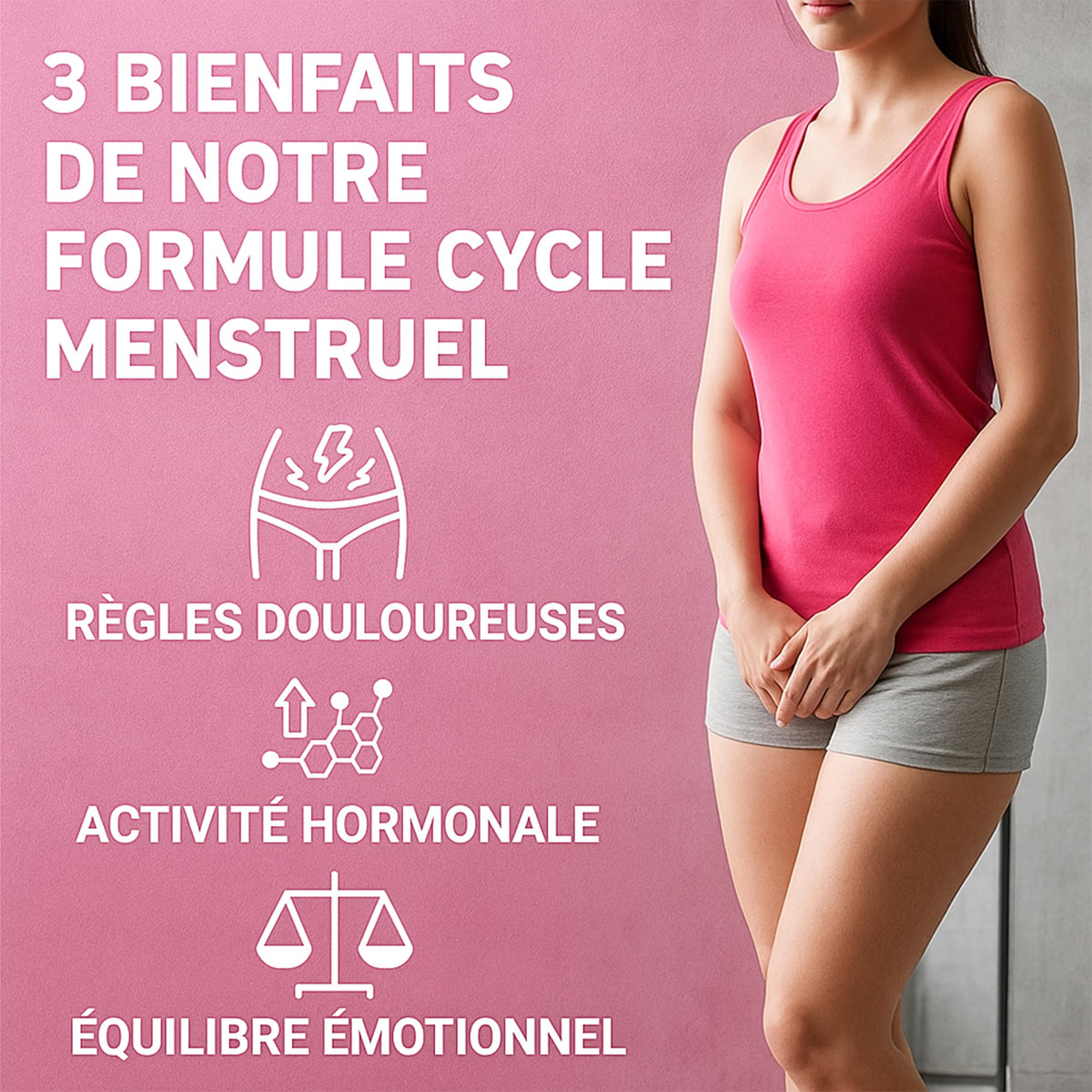 BioEssentials FemBalance® – Women’s Hormone Balance Supplement for PMS Support & Menstrual Cramp Relief - Ashwagandha, Magnesium & Chamomile for Hormonal Balance, Mood & Energy – 90 Vegan Capsules BioEssentialsBuy Supplements Australia