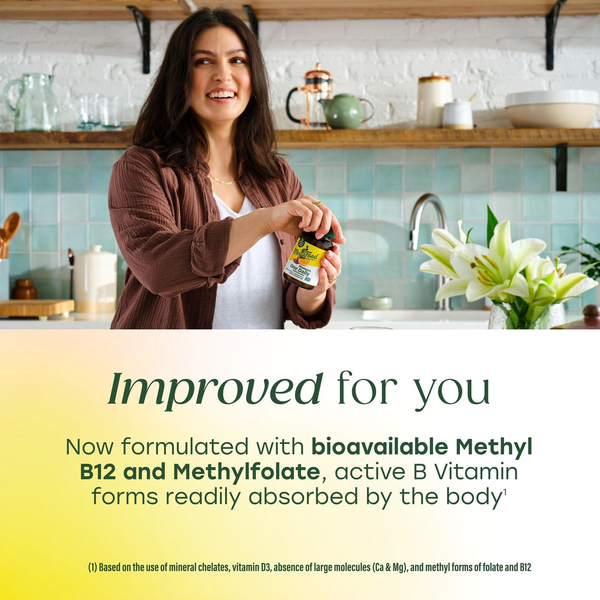 MegaFood Womens Multivitamin One Daily - Multivitamin for Women - Vitamin C, Vitamin D, Iron & B Vitamins - Bone, Energy Metabolism & Immune Support MegaFoodBuy Supplements Australia
