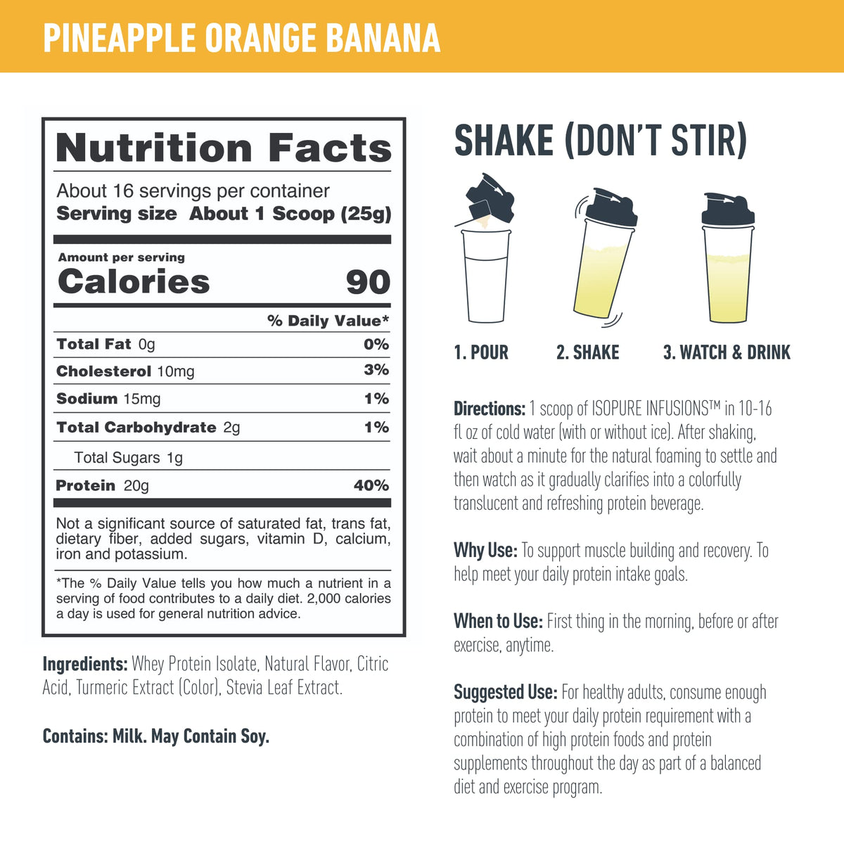 Isopure Protein Powder, Gluten Free, Whey Protein Isolate, Post Workout Recovery Drink IsopureBuy Supplements Australia