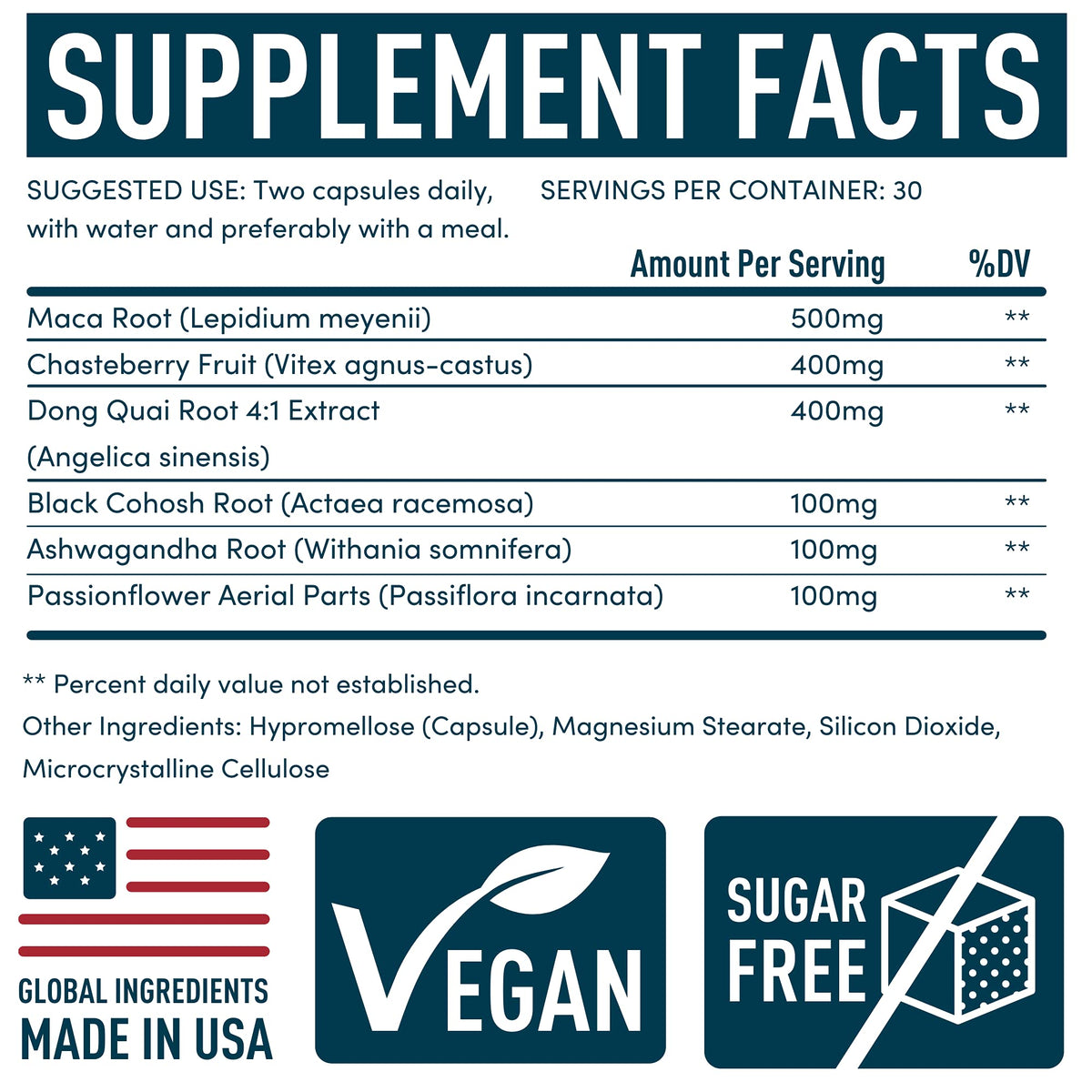 PMS Support Supplement for Women with Chasteberry, Maca Root, Ashwagandha - Period Relief, Bloating Relief for Women, Mood Support, Hormone Balance Herbal Supplements - 30 Day, 60 Vegan Capsules WINDSOR BOTANICALSBuy Supplements Australia