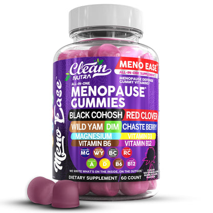 Menopause Supplement for Women Gummies with Black Cohosh, Wild Yam, DIM, Magnesium, Red Clover Chasteberry for Hormone Balance Relief Night Sweats Mood Plus Bergamot, Vitamin D3, Vitamin B6 B12 Clean NutraceuticalsBuy Supplements Australia