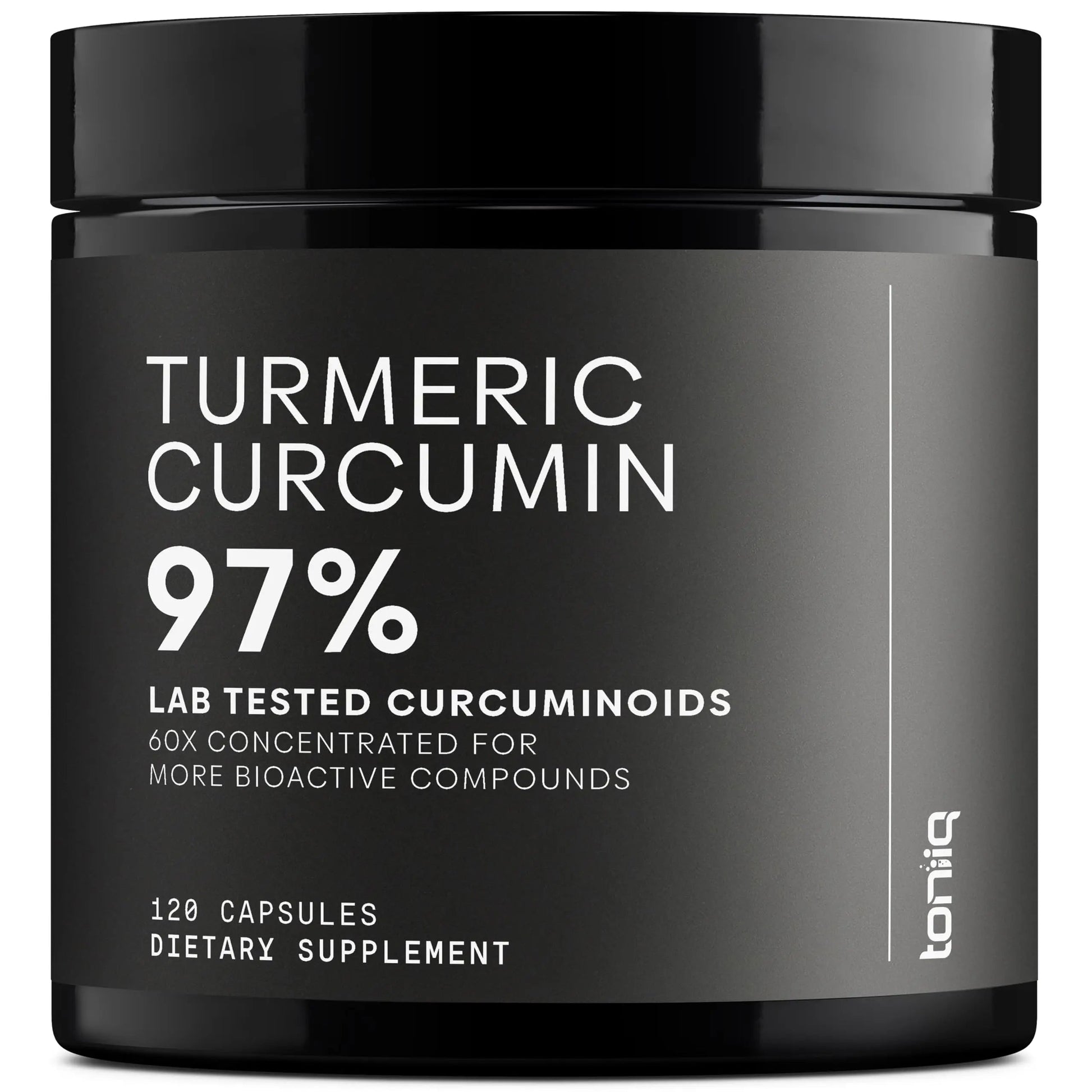 Turmeric Curcumin - Ultra High Potency 60:1 Extract with 97% Curcuminoids - 1200mg Per Serving - Black Pepper & MCT Oil for Enhanced Absorption - Third-Party Lab Tested - 120 Capsules Toniiq buy supplements Au