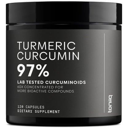 Turmeric Curcumin - Ultra High Potency 60:1 Extract with 97% Curcuminoids - 1200mg Per Serving - Black Pepper & MCT Oil for Enhanced Absorption - Third-Party Lab Tested - 120 Capsules Toniiq buy supplements Au