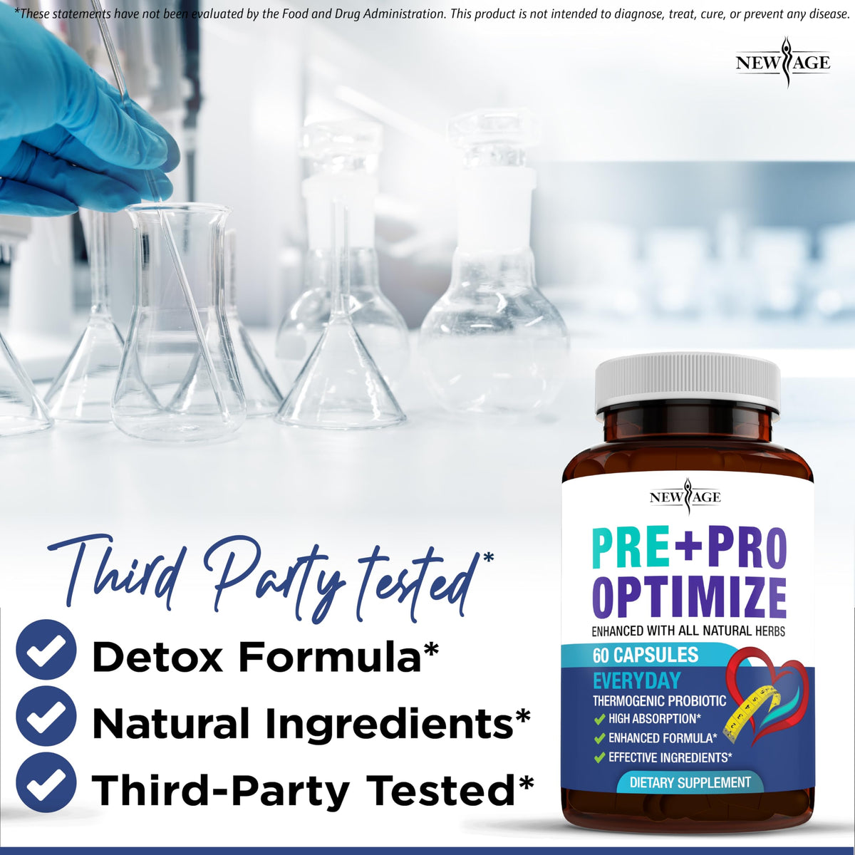 Pro Optimize Probiotics for Women, Menopause, 70 Billion CFU, Digestive Health - Relief for Bloating, Hot Flashes, Joint Support, Night Sweats - Gut Health & Metabolism - Dong Quai (120 (Pack of 2)) NEW AGEBuy Supplements Australia