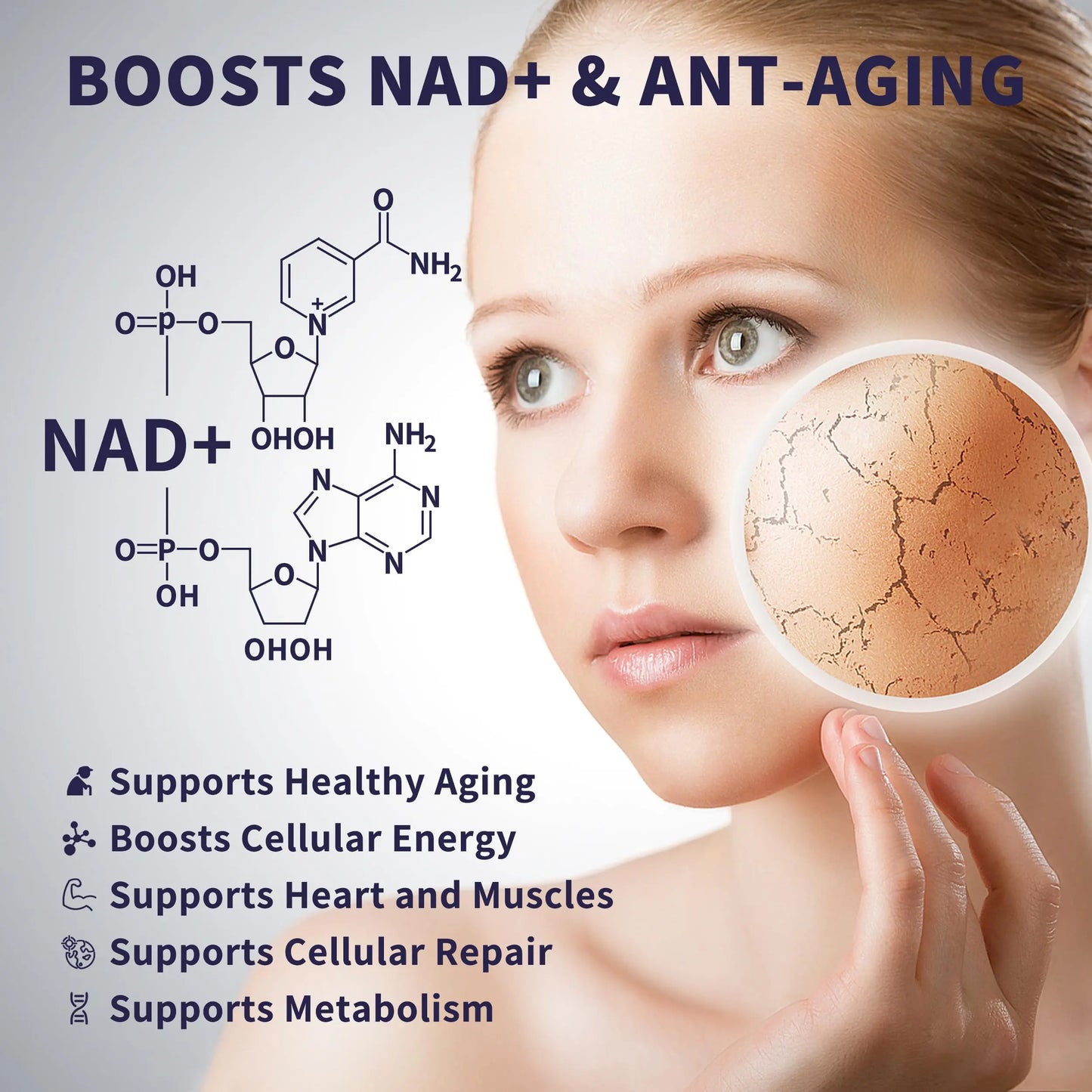 Women's NAD Liquid Supplement, Pure 500mg Liposomal NAD - Cell Regeneration，Energy Support, Vegan,Sugar Free，Additives Free HudetexBuy Supplements Australia