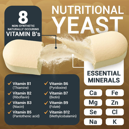 Dr. Berg Nutritional Yeast Tablets – Natural B12 Added - All 8 B Vitamin Complex – Organic Dr. Berg NutritionalsBuy Supplements Australia