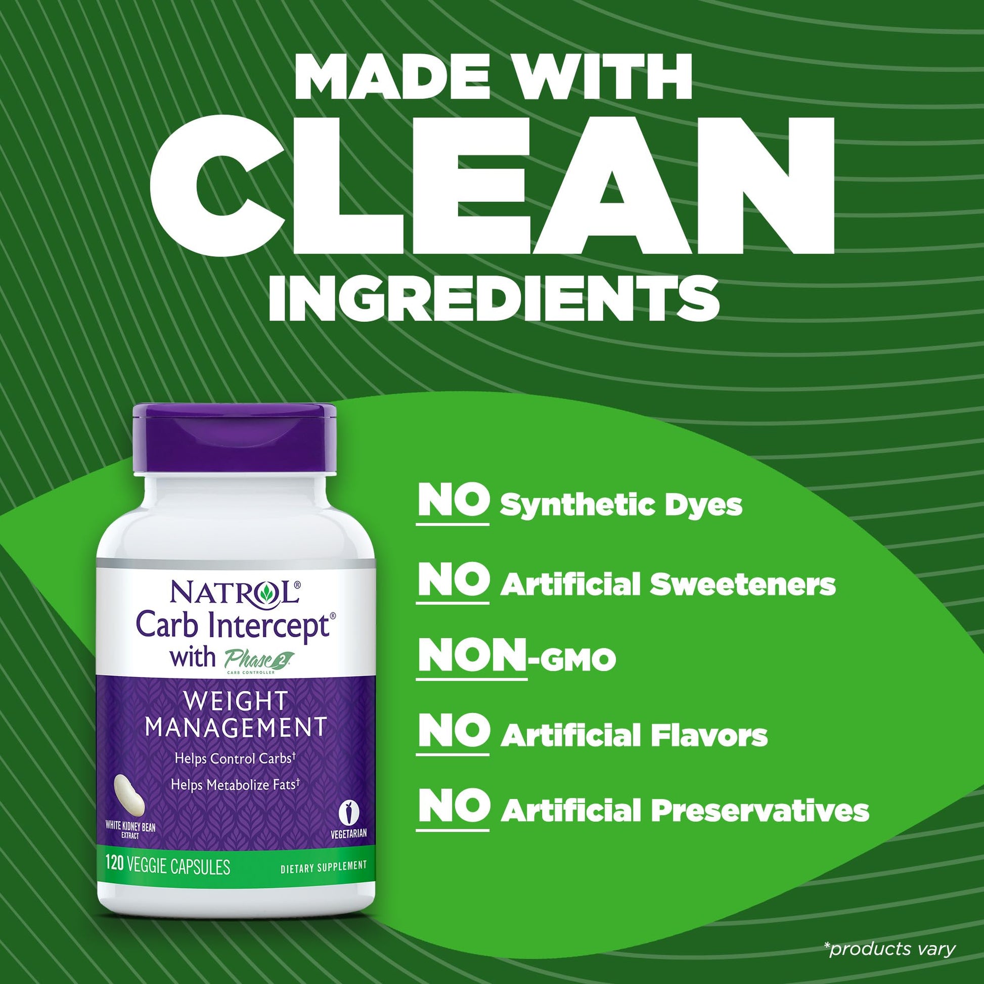 Natrol Carb Intercept Capsules with White Kidney Bean Extract - Controls Carbs, Metabolize NatrolBuy Supplements Australia