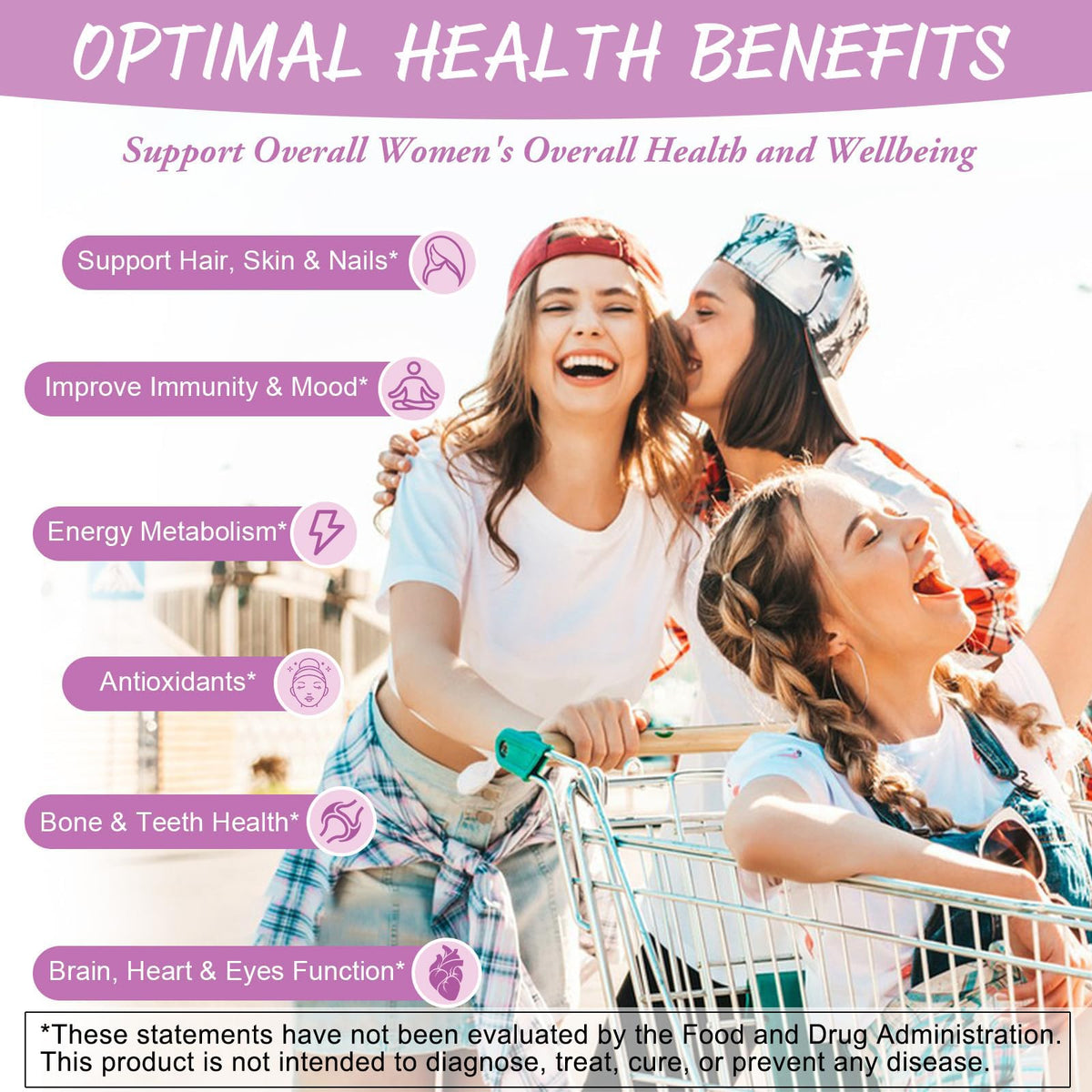 Totaria Sugar Free Multivitamin Gummies for Women 14+ w/Iron, Inositol, Folate, Biotin, Womens Daily Multivitamin Gummy w/Vitamin A, C, B, D3, K2 TotariaBuy Supplements Australia