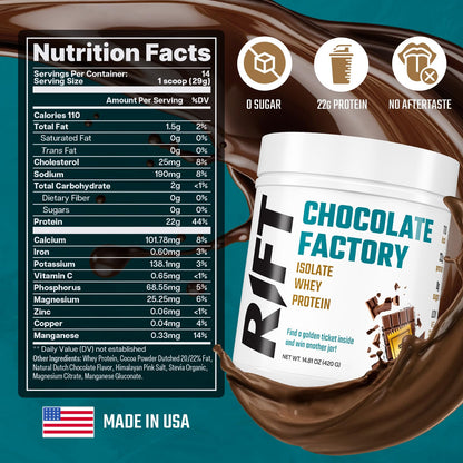 RIFT Chocolate Whey Protein Powder for Adult - Protein Isolate Powder Chocolate RIFTBuy Supplements Australia