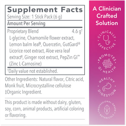 Bio-Botanical Research Biocidin Drink Mix - GI InnerCalm - Support Digestive Health, GI Detox, Healthy Mood & Sense of Relaxation - Soothing Formula with Glycine & No Glutamine (30 Stick Packs) Bio-Botanical ResearchBuy Supplements Australia