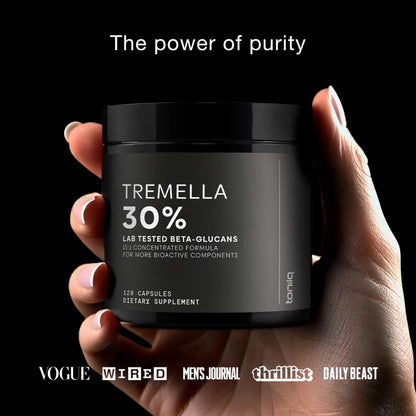 Tremella Mushroom Ultra High Potency 15:1 Extract with 30% Beta Glucans - Pure & Concentrated Formula - Third-Party Lab Tested for Purity & Quality - 120 Capsules Toniiq buy supplements Au