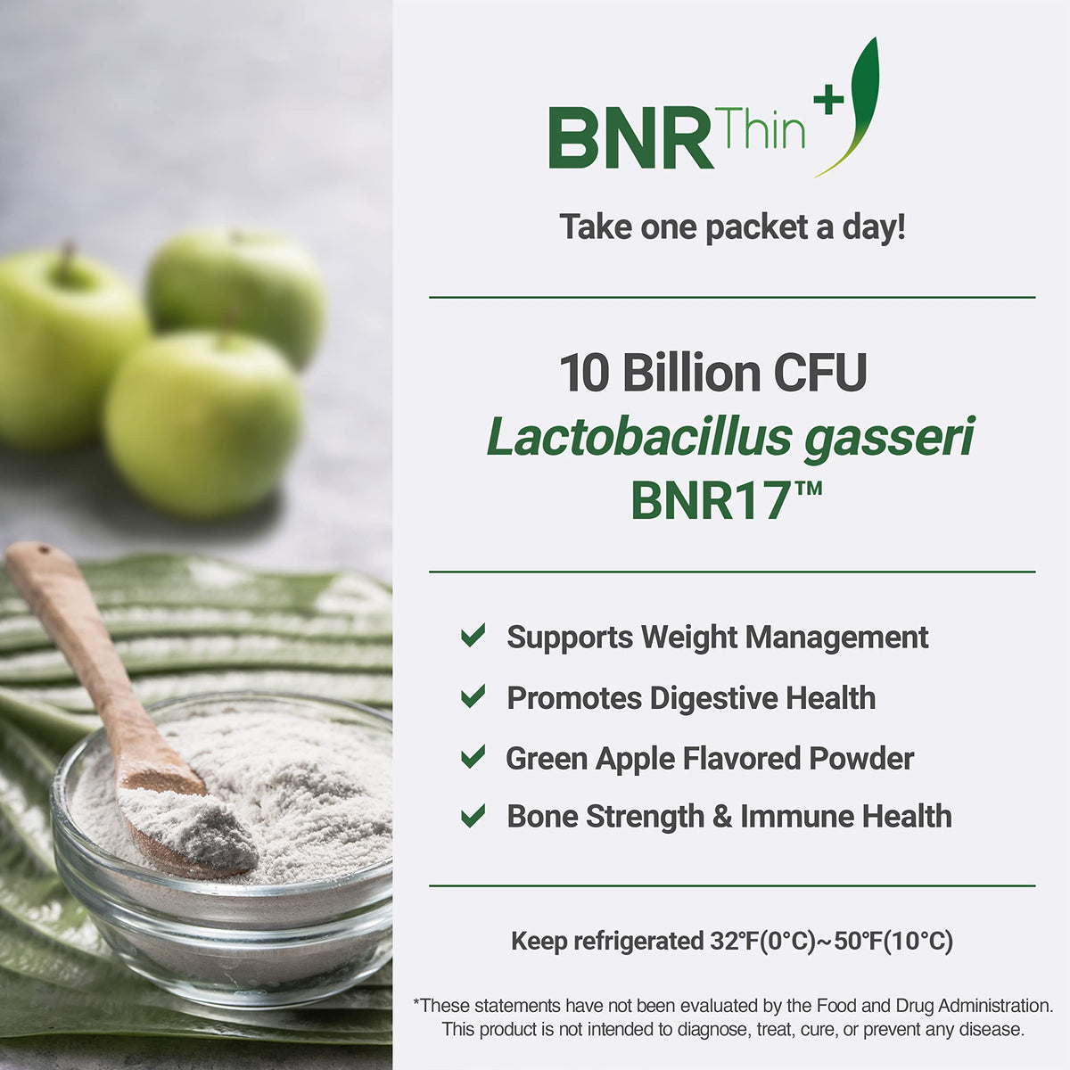 BNRThin Plus, Weight Management Probiotic Powder, 10 Billion CFU Guaranteed, Lactobacil AceBiomeBuy Supplements Australia