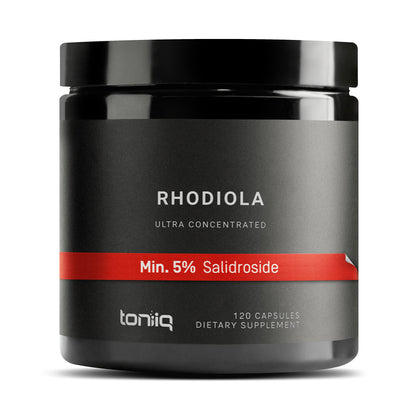 Toniiq Triple-Strength 600mg Rhodiola Rosea - 120 Capsules - 5% Salidroside Concentrat