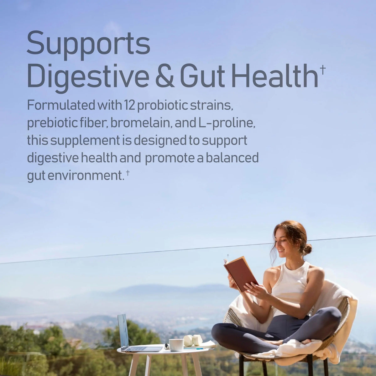 NANOWELL 12 Strains Probiotic 55 Billion CFU with Digestive Enzymes Powder - Immune Support, Gut Health, Probiotics, Prebiotics & Postbiotics - 60 Sticks, 60 Day Supply NANOWELLBuy Supplements Australia