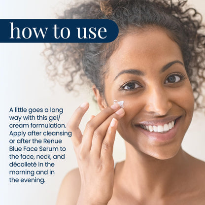 Renue Blue Methylene Blue Face Cream - Liposomal NAD+ Complex and Nutrients for Skin Rejuvenation, Deep Hydration, and Anti-Aging Support Renue By ScienceBuy Supplements Australia