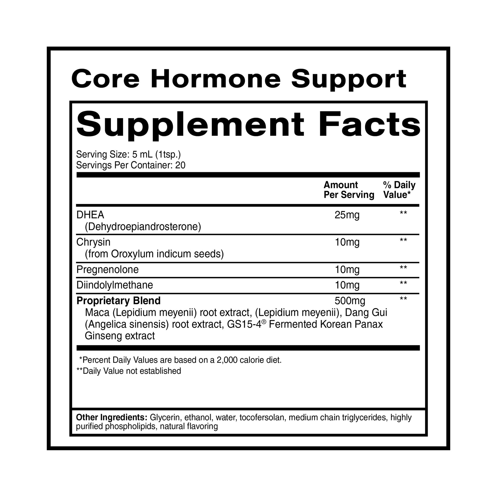 Quicksilver Scientific Core Hormone Support 3.88 fl oz (100ml) Quicksilver ScientificBuy Supplements Australia