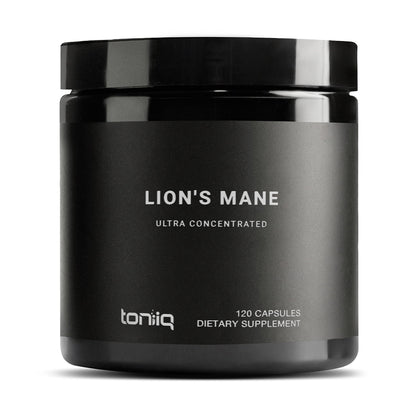 Toniiq Lion’s Mane - Ultra High Potency 10:1 Extract with 30% Polysaccharides - Highly Concentrated & Bioactive - Third-Party Lab Tested - 120 Capsules Toniiq buy supplements Au