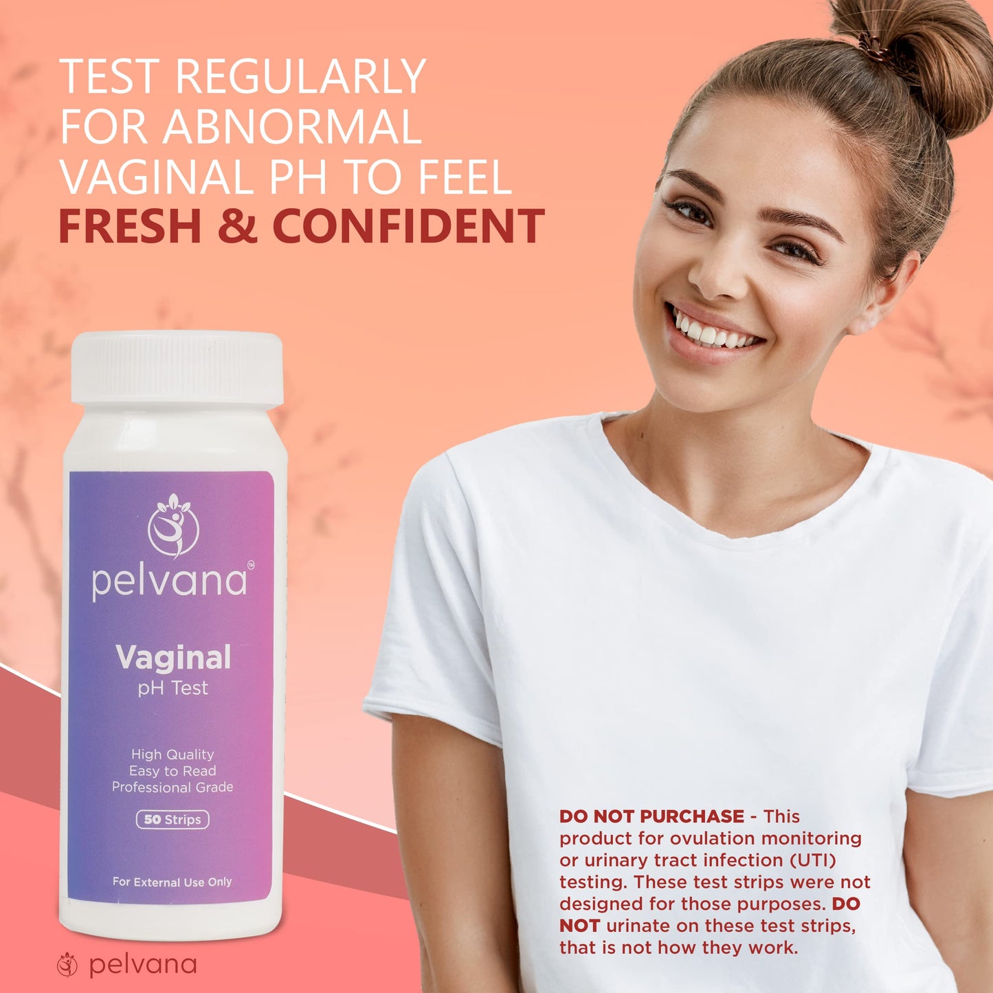 Pelvana Vaginal pH Balance Test Strips for Women 50 Strips - Vaginal pH Test Strips PelvanaBuy Supplements Australia