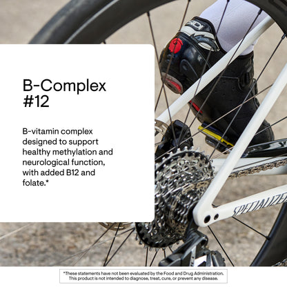 THORNE - B-Complex #12 - Vitamin B Complex with Choline Supplement - Supports Cellular Energy Production & a Healthy Nervous System* - Third-Party Certified