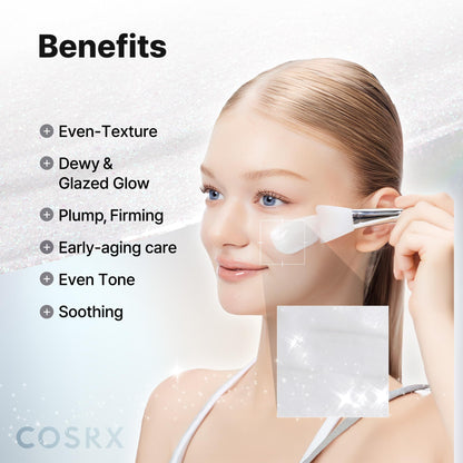 COSRX PDRN EXOSOME Glaze Wrapping Mask with SALMON DNA PDRN, Instant Glow, Easy Peel-Off Overnight Mask for Glass Skin, Firmness, Elasticity & Skin Texture Care, Mothers day gift, Korean Skin Care COSRX buy supplements Au