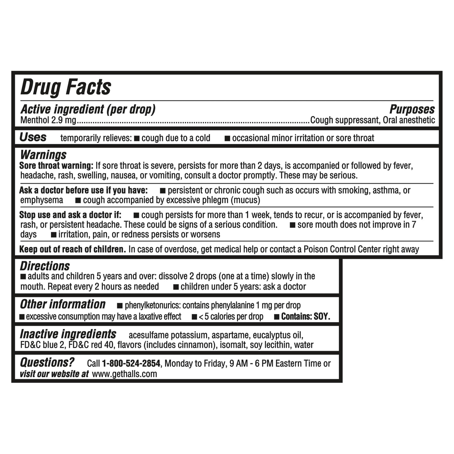 HALLS Minis Cherry Flavor Sugar Free Cough Drops, 48 Drops HALLS buy supplements Au