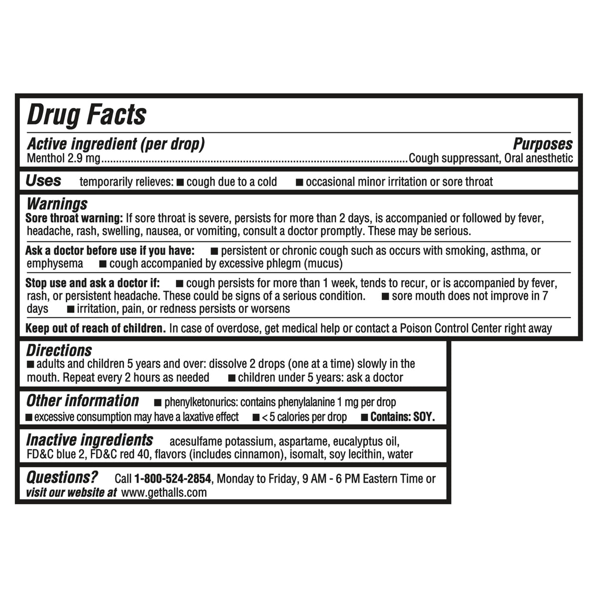 HALLS Minis Cherry Flavor Sugar Free Cough Drops, 48 Drops HALLS buy supplements Au