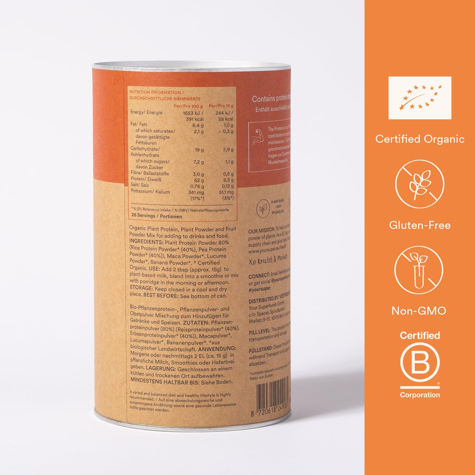 Your Super Plant Protein Organic Superfood Powder – Plant Based Protein Powder for Muscle Growth Your SuperBuy Supplements Australia