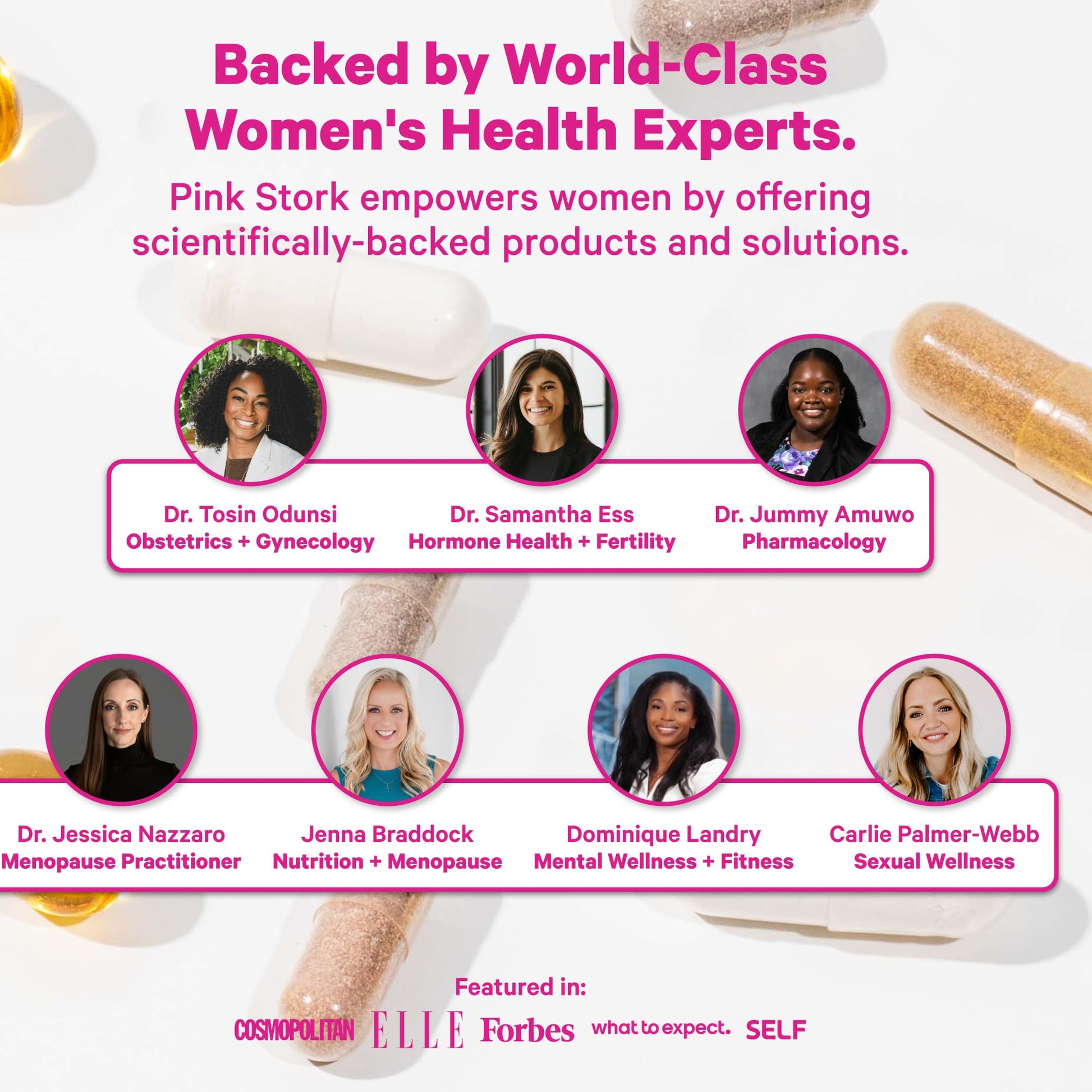 Pink Stork Total Women's Multivitamin - 19 Essential Vitamins for Women & Nutrients – Energy, Metabolism, Hormone, Immune & Mood Support – B6, B12, Biotin, Iron & Zinc – 30 Capsules Pink StorkBuy Supplements Australia