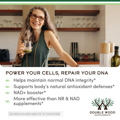 NMNH (NMN Supplement Alternative) Only Clinically Studied Ingredient - Boosts NAD+ Levels for Anti Aging and Cell Regeneration by Double Wood Double Wood SupplementsBuy Supplements Australia