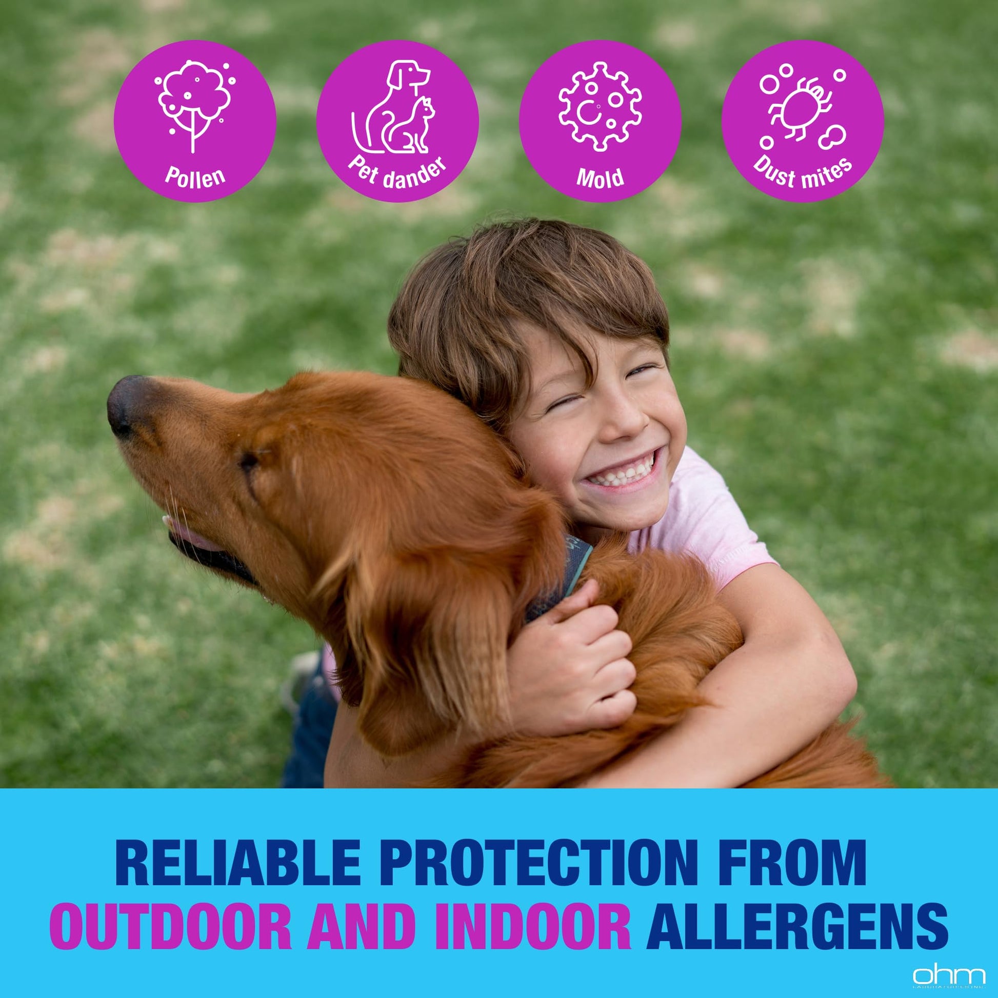 Ohm Children's Allergy Medicine, Loratadine 5mg, Chewable Tablets (30 Count) Bubblegum Flavor, Non-Drowsy Antihistamine, 24-Hour Allergy Relief for Runny Nose, Watery Eyes, Itchy Throat & Nose Ohm buy supplements Au
