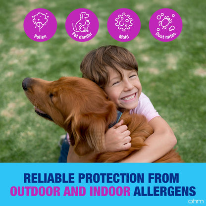 Ohm Children's Allergy Medicine, Loratadine 5mg, Chewable Tablets (30 Count) Bubblegum Flavor, Non-Drowsy Antihistamine, 24-Hour Allergy Relief for Runny Nose, Watery Eyes, Itchy Throat & Nose Ohm buy supplements Au