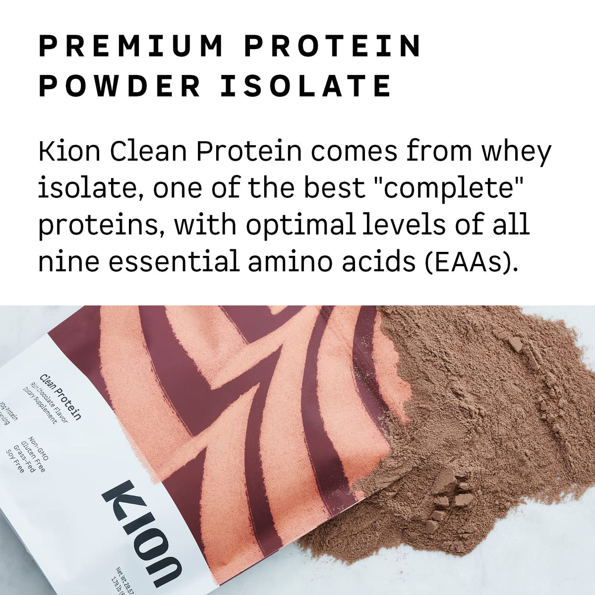 Kion Clean Protein | Grass-Fed & Pasture-Raised Whey Isolate Protein Powder KionBuy Supplements Australia
