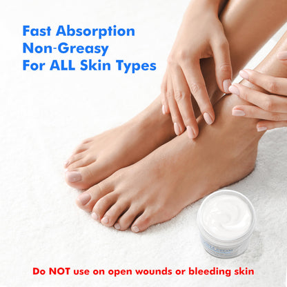 Ebanel Urea Cream 40% plus Salicylic Acid 2%, Foot Cream for Dry Cracked Heels Feet Knees Elbows Hands, Foot Dead Skin Cuticle Callus Remover Toenail Softener, Keratolytic Skin Barrier Repair, 3-Pack Ebanel buy supplements Au