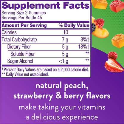 Vitafusion Fiber Well Sugar Free Fiber Supplement & Womens Multivitamin Gummies VitafusionBuy Supplements Australia